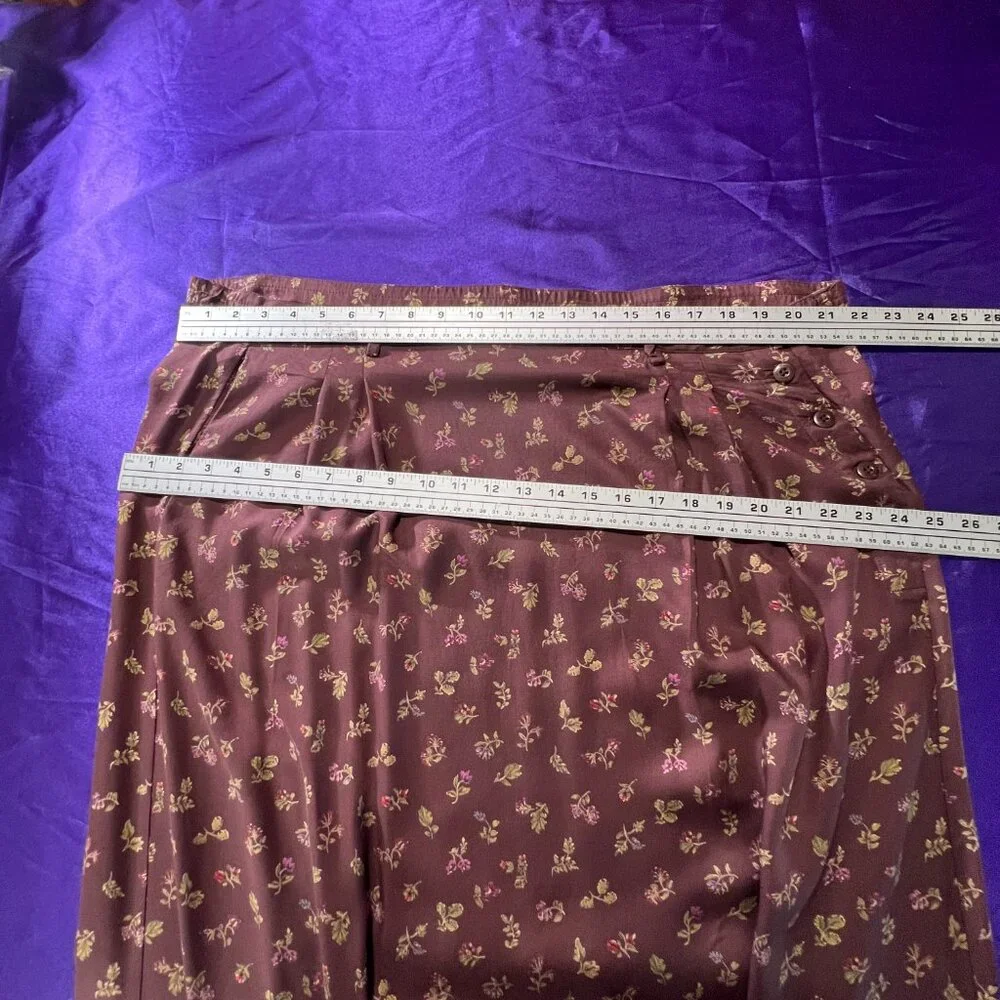 📌Eddie Bauer Floral Maxi Plus Size Rayon Skirt with Pockets - Picture 11 of 15